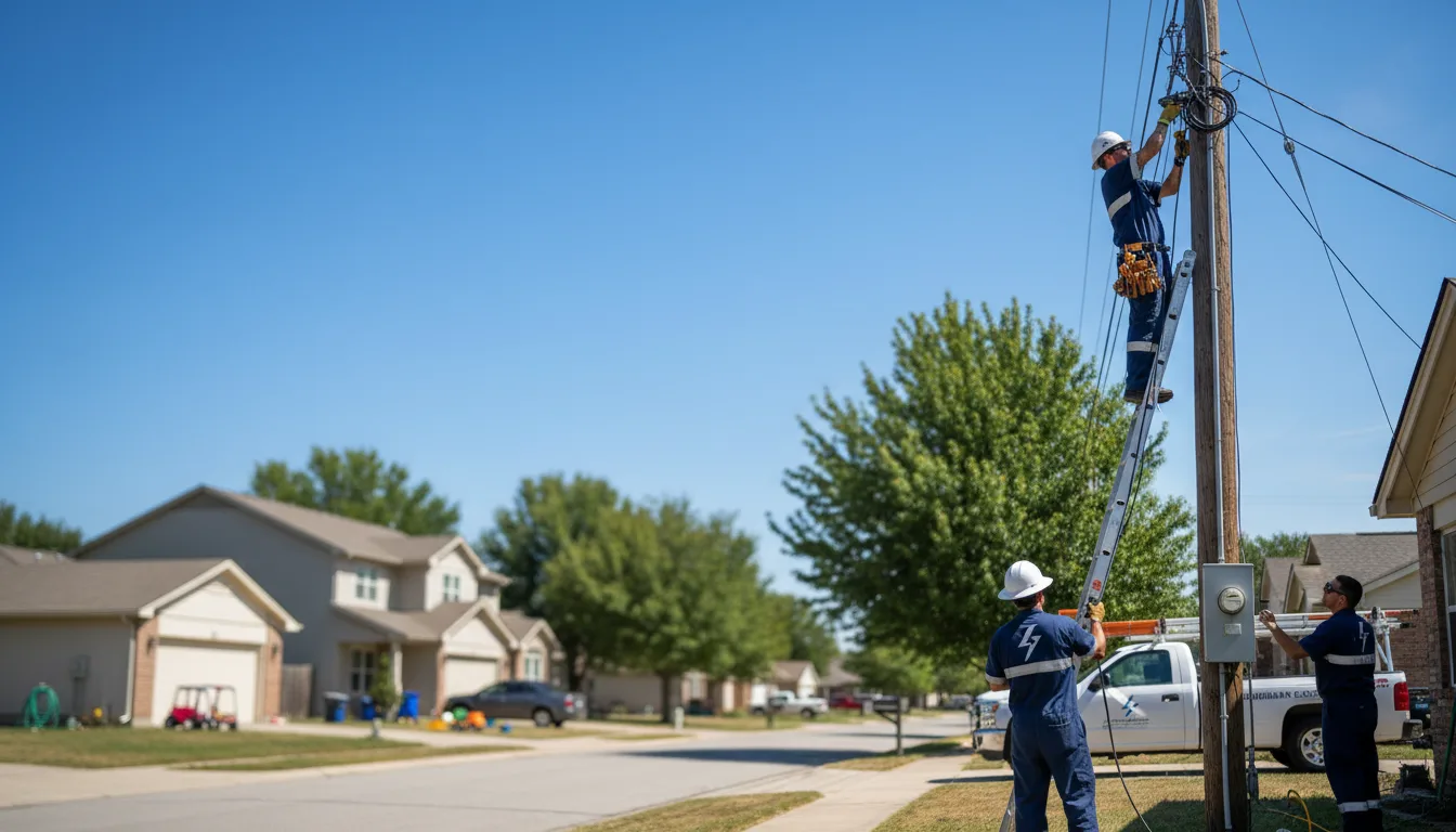 Residential electrician providing installation services in Wood River, IL